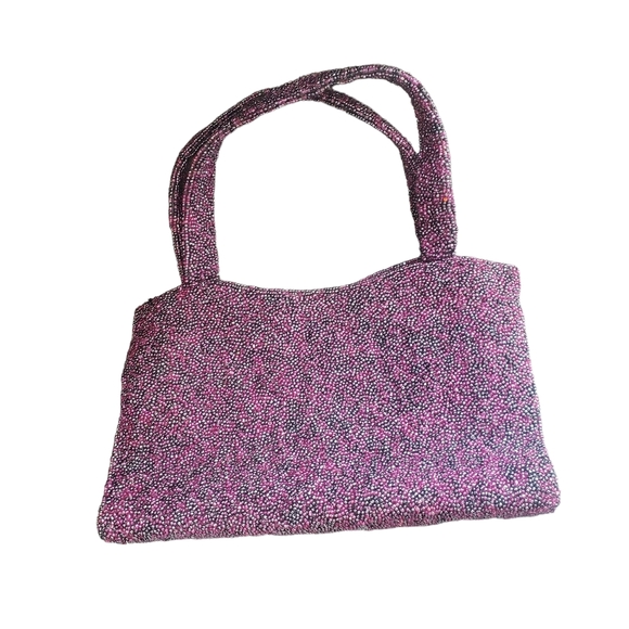 Purple Moyna purple beaded purse - Picture 2 of 10